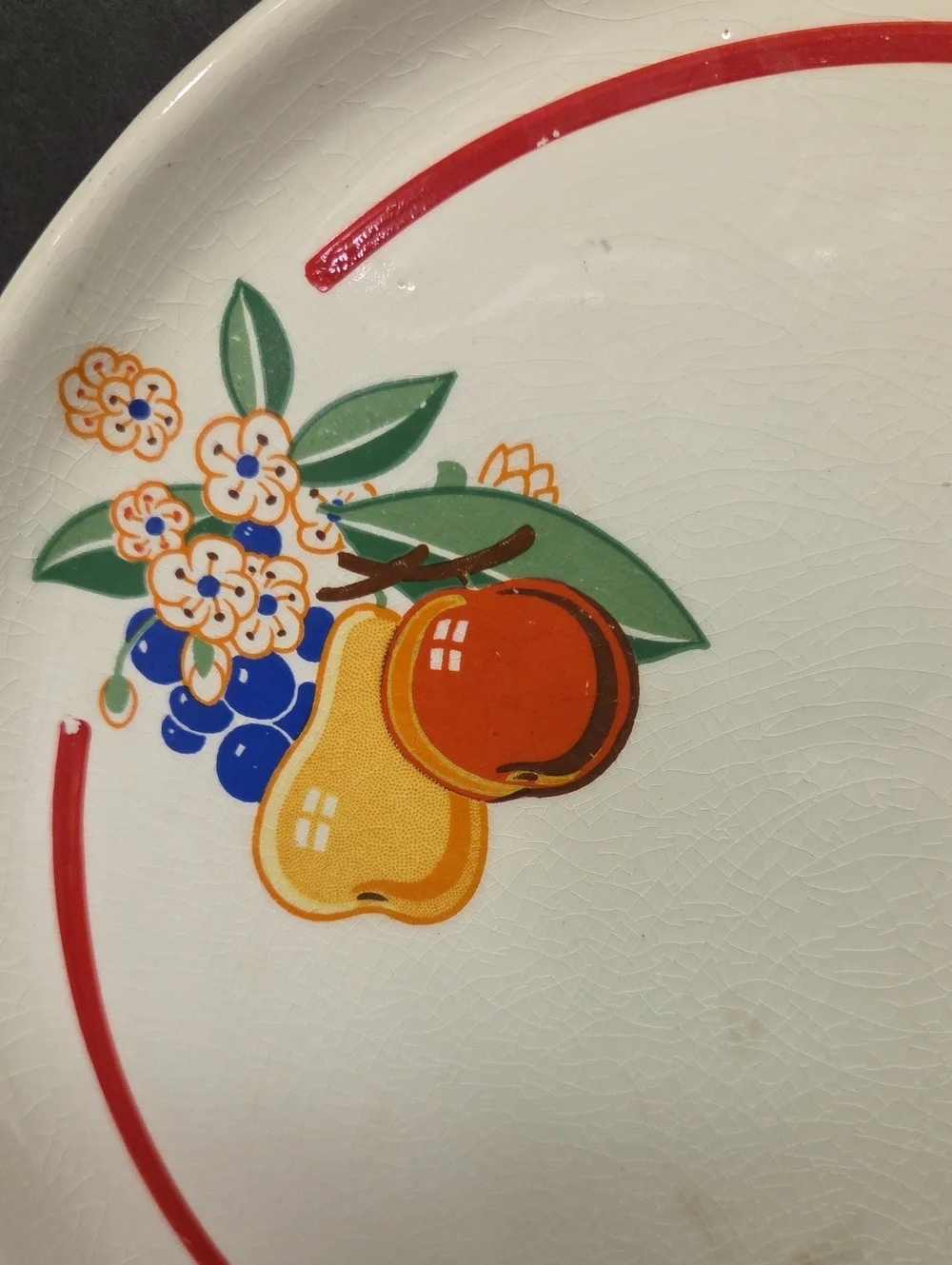 Antique Hostess Ware by Pottery Guild  Platter And Pie Plate